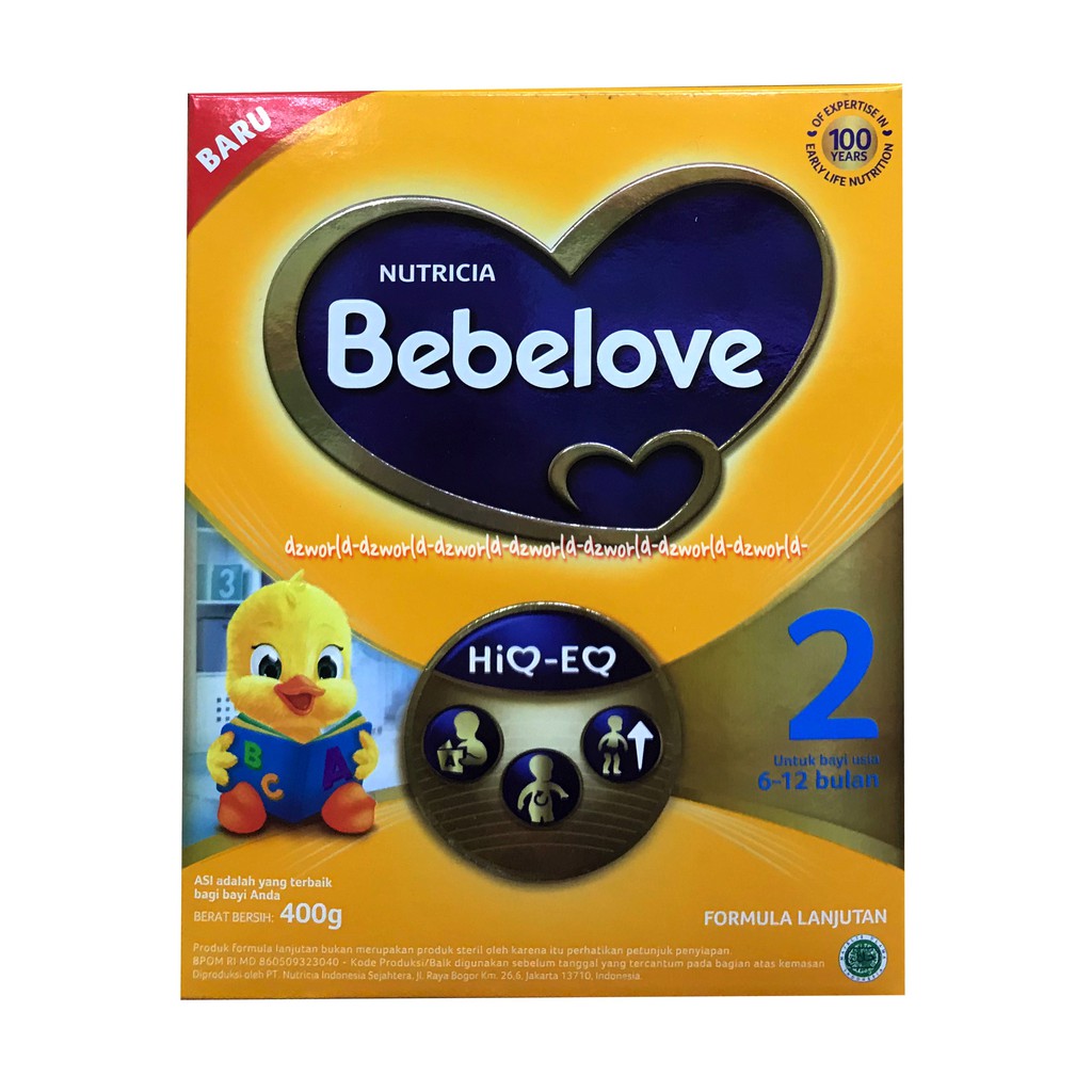 Bebelove Nutricia 2 Nutricia Susu Bubuk Formula 6-12 Bulan 400Gr Mengandung Lactoferrin