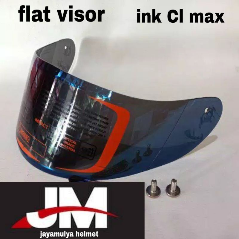 COD flat visor pnp ink cl max iridium gold  / silver / blue / hitam / bening / rainbow / iridium