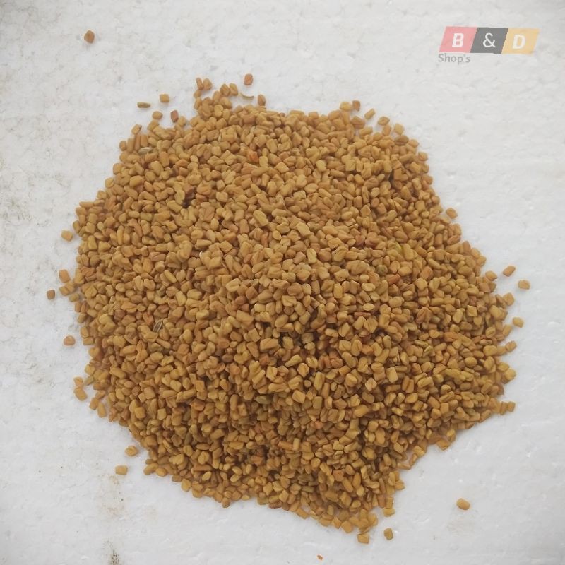 

Klabet | Kalabat | Fenugreek Seed Rempah-Rempah Netto 250 Gram.