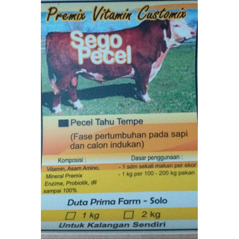 Merajut_Berkah Premix Sego Pecel 100% Asli, Lihat Foto Kemasan