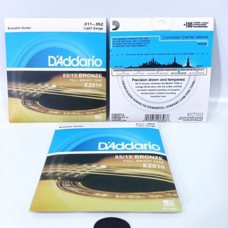 senar gitar D'Addario akustik 011 / senar gitar D'addario akustik 1set