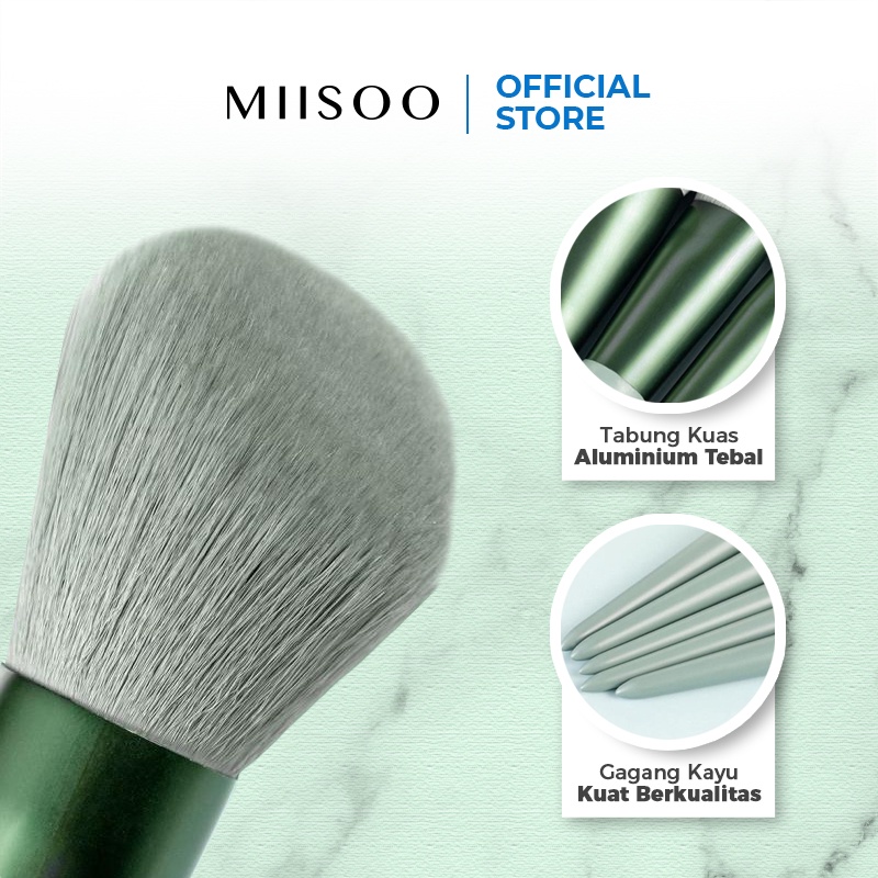 MIISOO Make up Brush Set 13Pcs Kuas Makeup Set Kosmetic Brush Powder Eye Shadow Foundation Blusher Blending Beauty