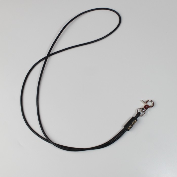 

READY Lanyard ID Card Kulit / Lanyard Name tag - Hitam MURAH