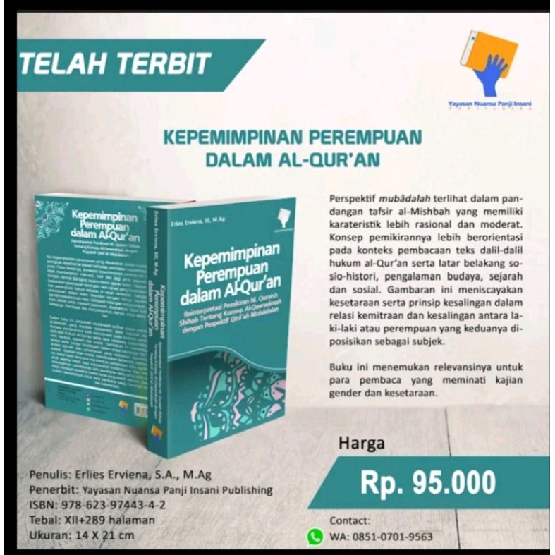 

Buku islami tentang kepemimpinan wanita #Bukuislami #Kepemimpinanwanita