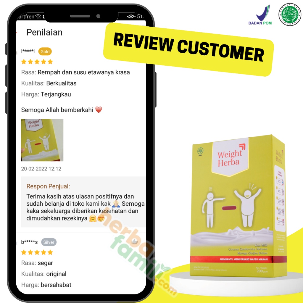 [PROMO] SUSU WEIGHT HERBA 100% ORIGINAL | Susu Weight Herba Susu Penggemuk Penambah Berat Badan &amp; Nafsu Makan Tingkatkan Kalori