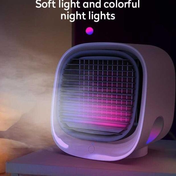 AC Mini Portable Humidifier Untuk Kamar Dingin Pendingin Ruangan LED