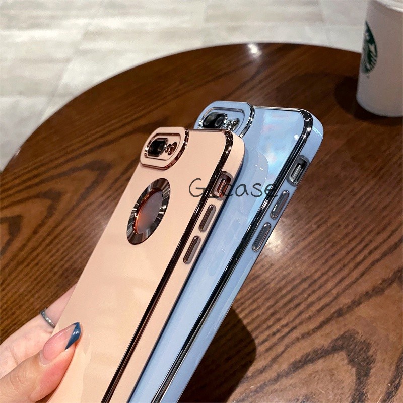 Casing Soft Case TPU 6D Mewah Shockproof Untuk iPhone 7 Plus / XS / XR / XS MAX