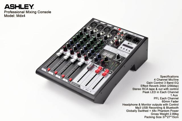 Mixer ashley MDX4 MDX-4 mixer audio original