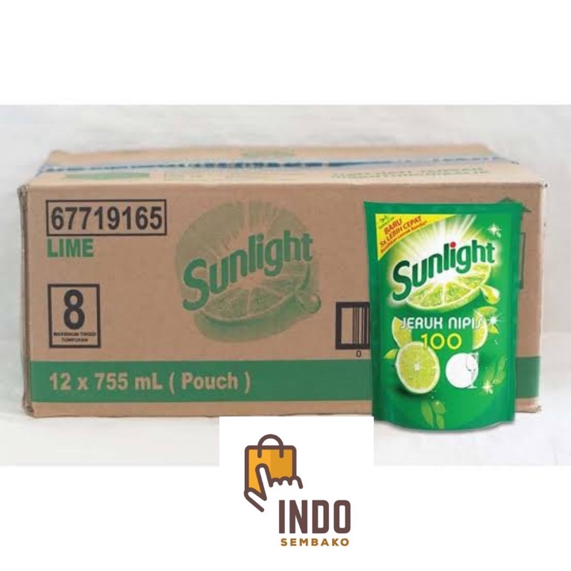 Sunlight Dus 650 x 12 Refill / Sunlight Lime 650 x 12 / Sunlight Besar 1 dus / Sabun Sunlight