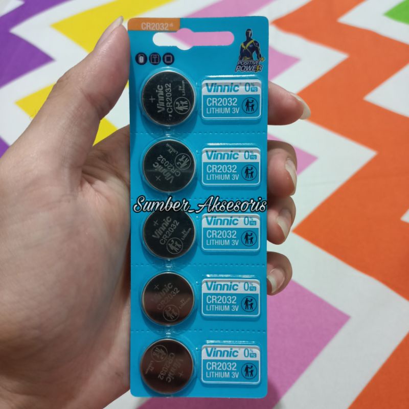 Battery CR2032 Vinnic Original | CR 2032 | BATERAI CR2032 VINNIC | BATEREI VINNIC CR 2032