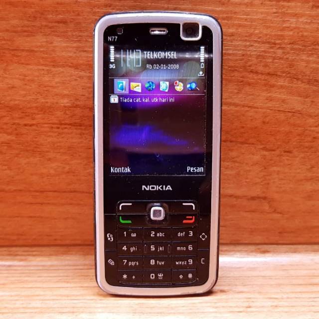 HP Jadul Nokia Symbian N77 Normal Original Not 6630 atau N80 or N73 or N79 or N70