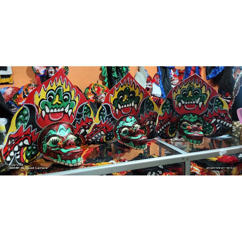 barongan spon anak kemul panjang murah / barongan / reog / pecut bopo / pecut / devil / ganongan / bujang ganong