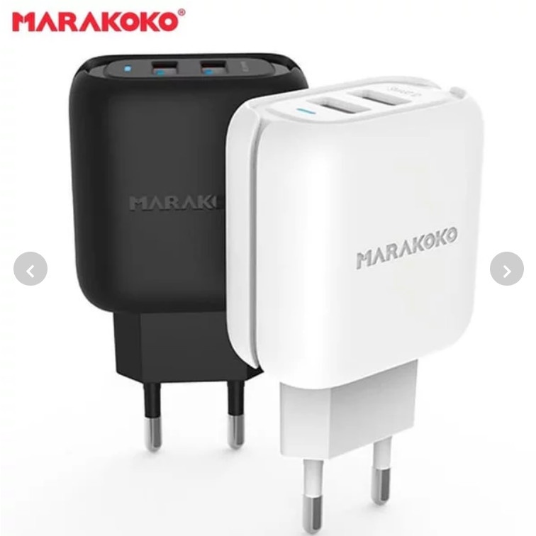 Marakoko Dual Port USB Wall Charger 24W 2.4A MA30