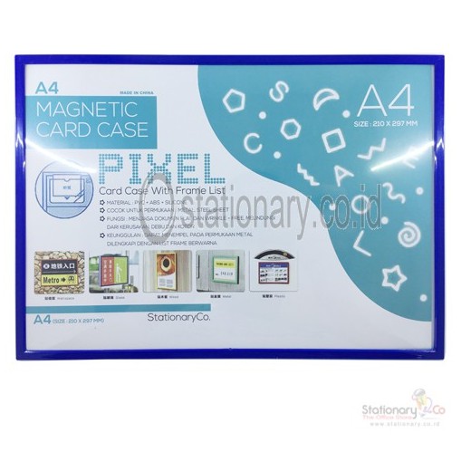 

Card Case Magnetik with Frame Pixel A4