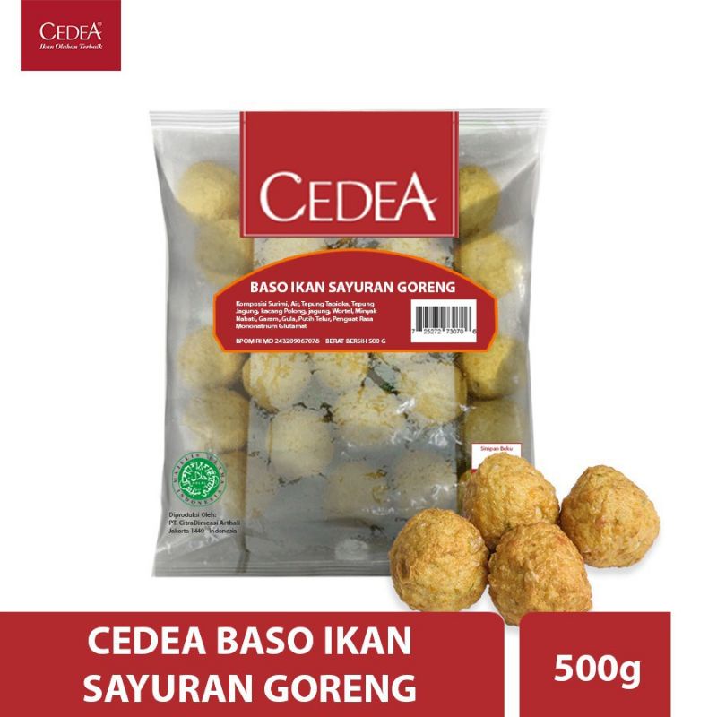 

Cedea Baso Ikan Sayuran Goreng 500Gram