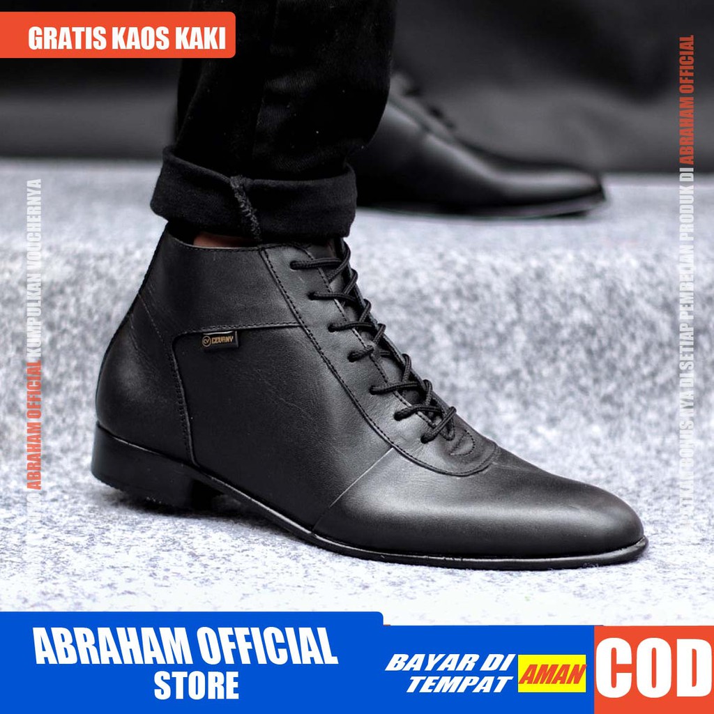 MAX Sepatu Formal Pria Sepatu Pria Casual Pria Kulit Asli Sepatu Pantofel Pria Sepatu Kasual Cowok / Cowo Oxford Kerja Kantor Kuliah Kondangan Gaya Keren Kekinian Original Murah Terlaris