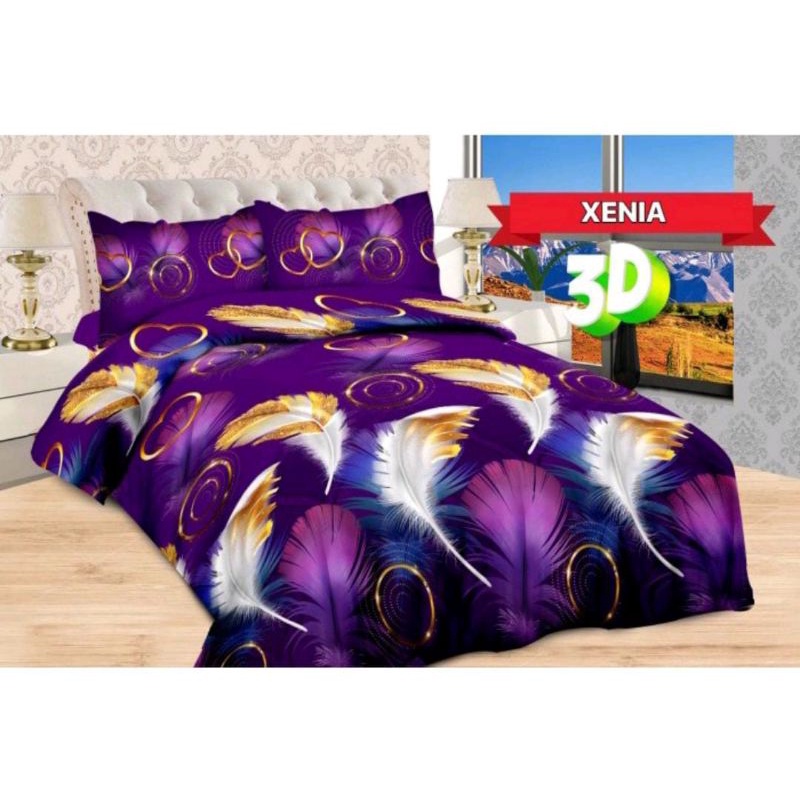Bedcover bonita set sprei 180x200 motif xenia