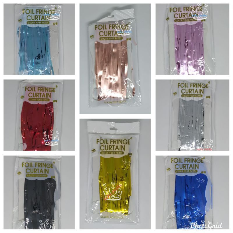 Tirai Foil / rumbai rumbai ulang tahun