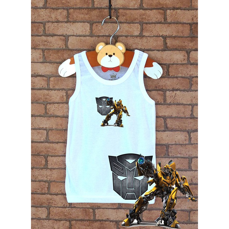 SINGLET TRANSFORMER / SINGLET KARAKTER ANAK / SINGLET TOKUSEN