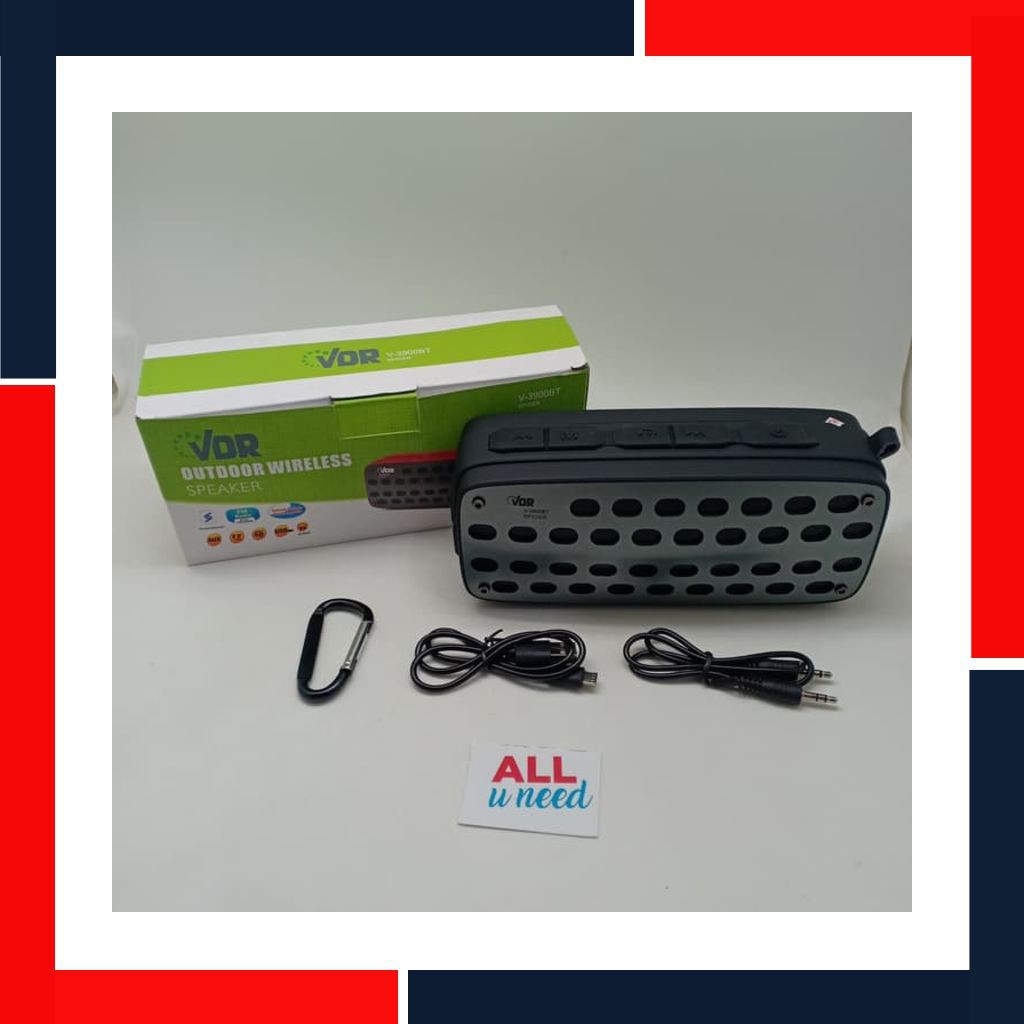 Terlaris Speaker Bluetooth Vdr 3900Bt - Speaker Portable V-3900Bt 143  -.All U