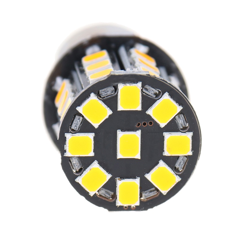 {LUCKID}2Pcs 1156 BA15S 2835 33-SMD Yellow LED Bulbs Car Turn Signal Lamp Brake Lights