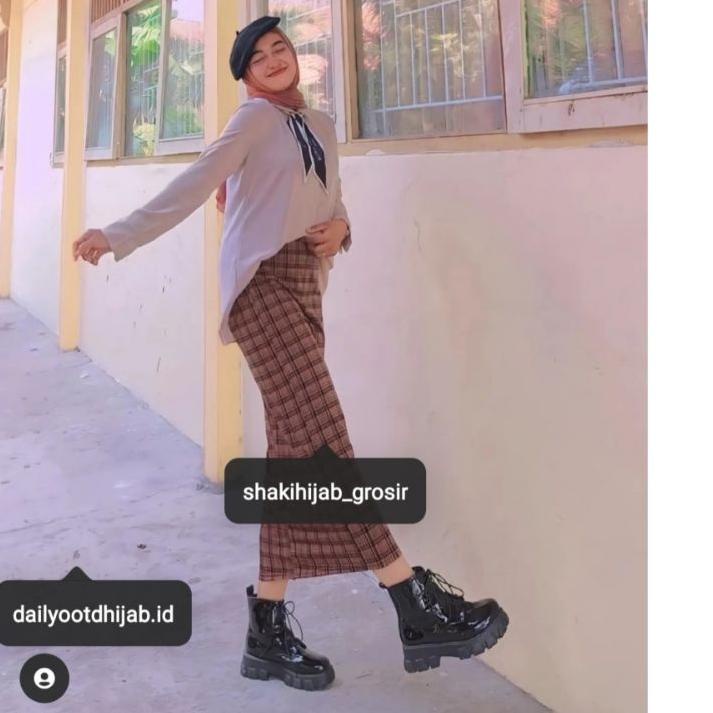 Booming ROK SPAN TARTAN Bestseller Rok Tartan Kotak Panjang | Rok Span Kotak Panjang