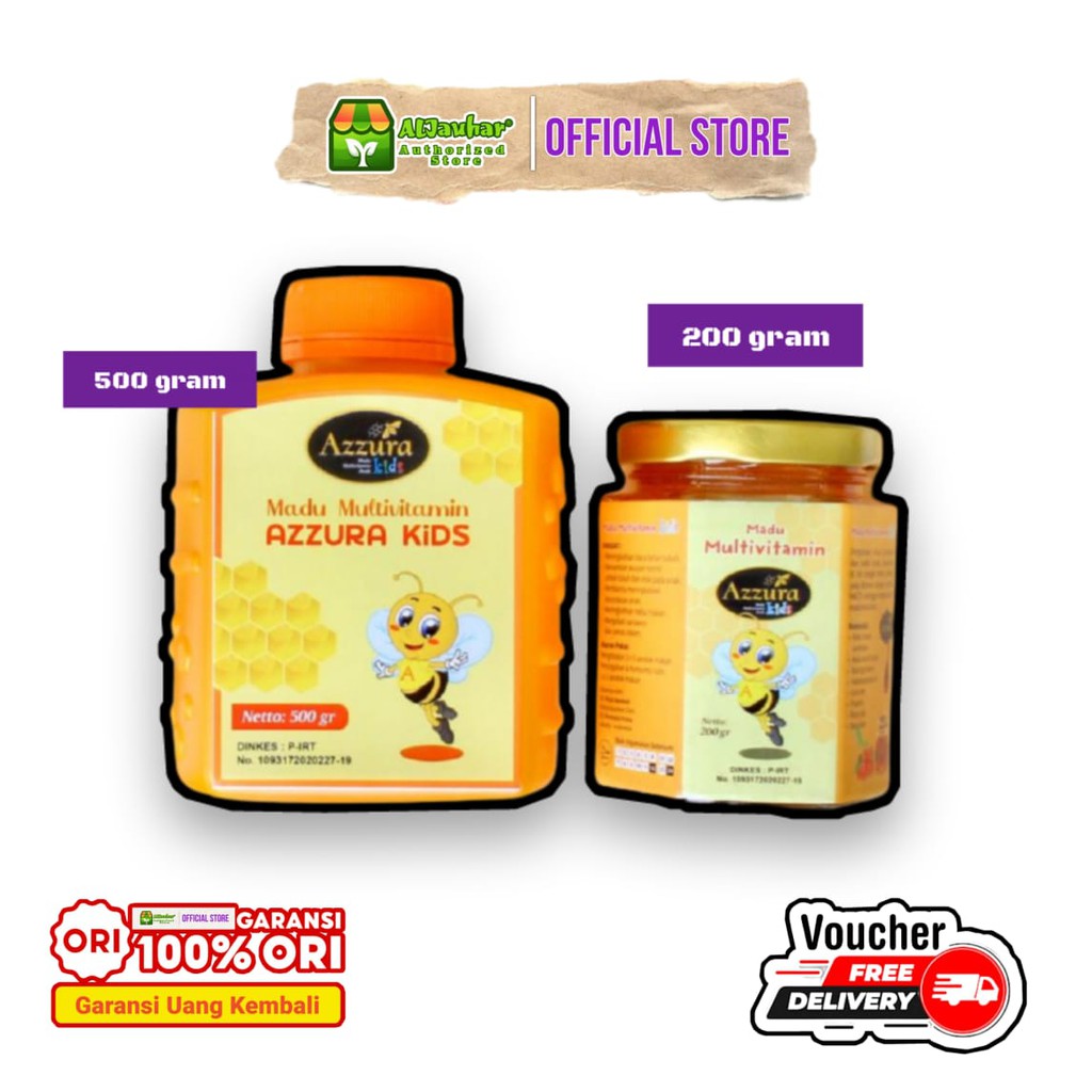 

AZZURA Madu Anak Kids Multi Vitamin Penambah Nafsu Makan ORI 200 gram