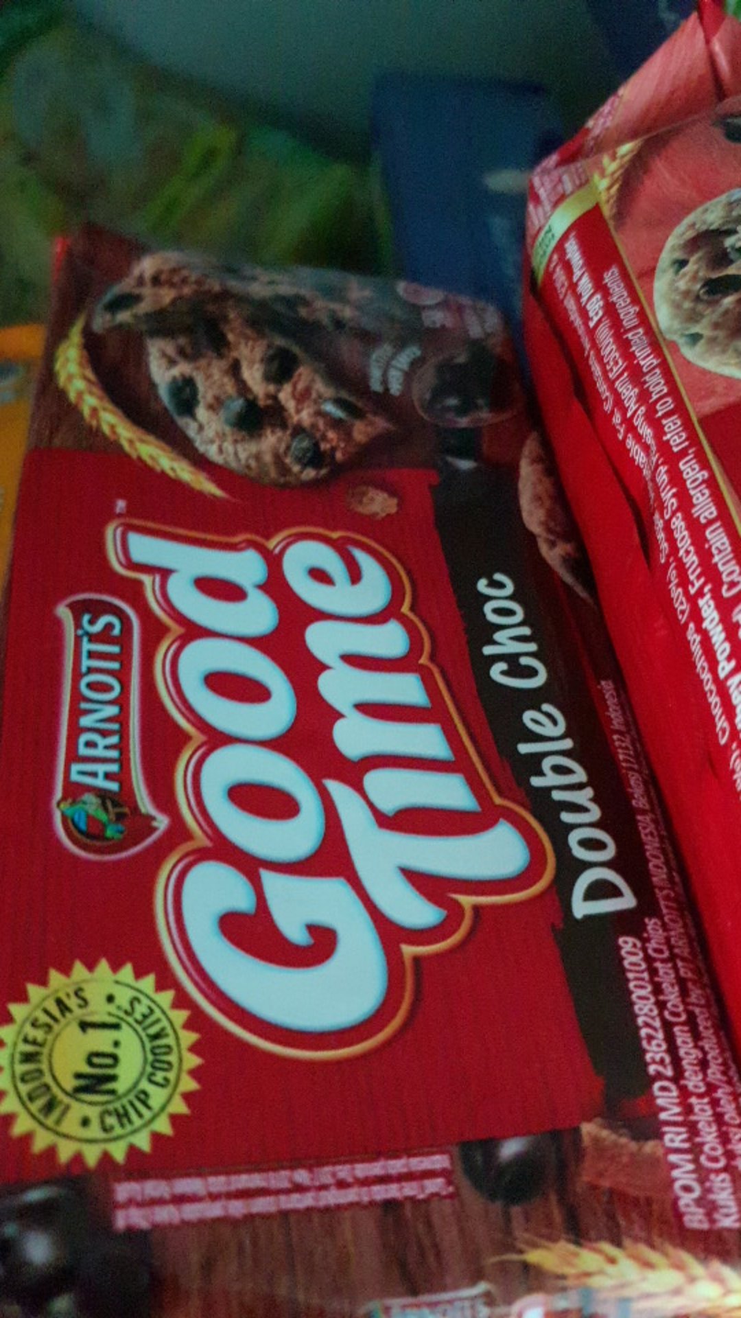 Good Time Double Choc Chocochips Cookies 72gr | Shopee ...