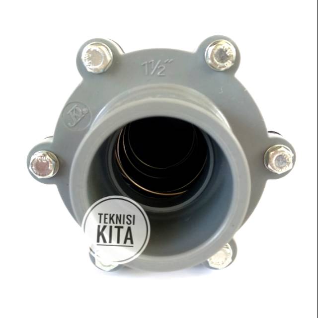 PVC 1.5" Check Valve King Da Jeng Taiwan One Way Cek Valve 1.5" inch inchi KDJ