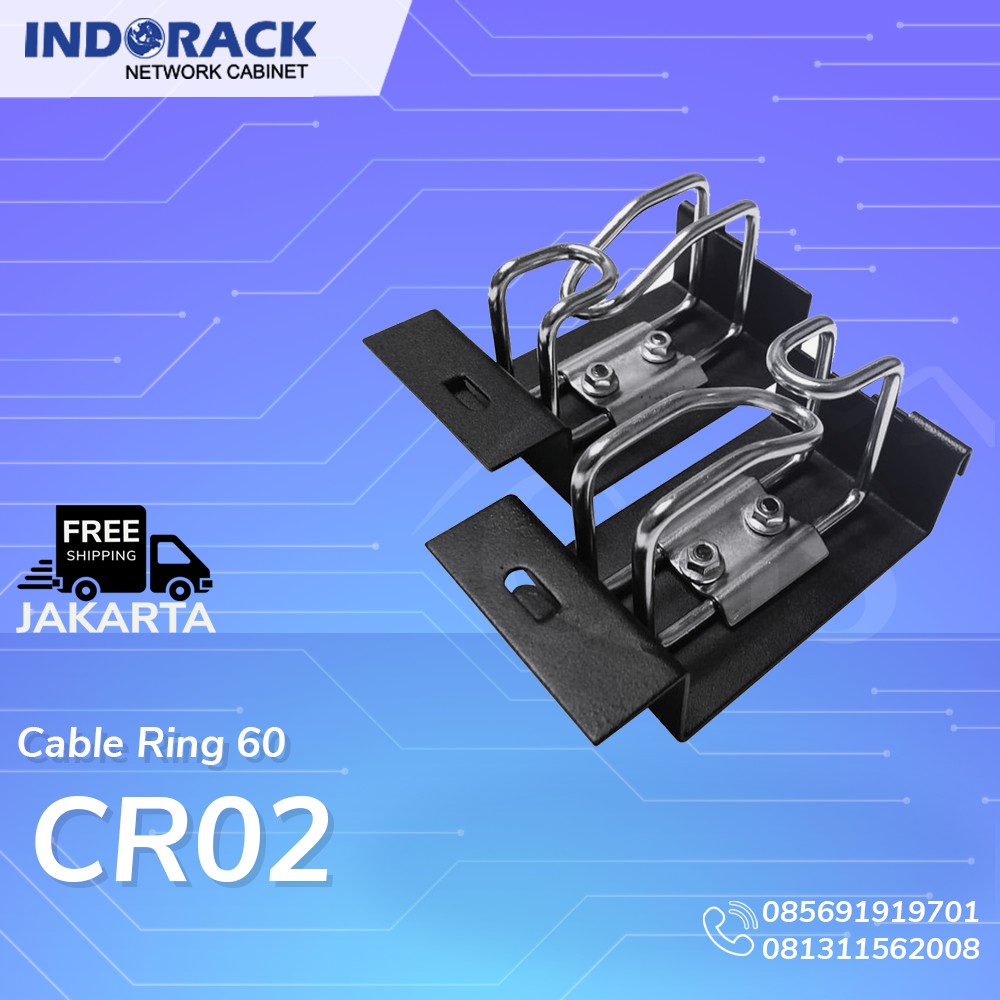 CABLE RING SET CR02 60MM - ACCESSORIES RAK SERVER CLOSE RACK INDORACK