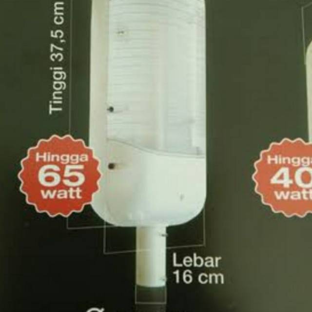 Kap lampu jalan pju waterproof e27 merk SIP type 207. Kap Lampu penerangan kampung