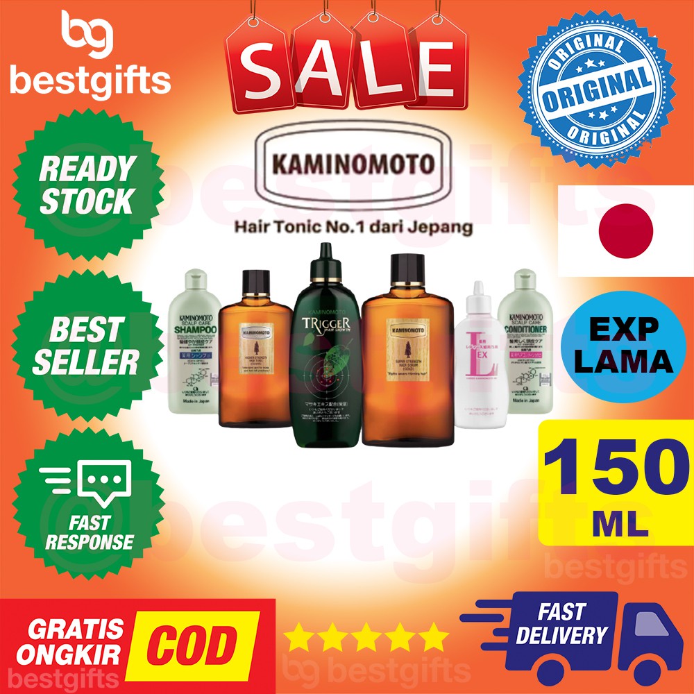 KAMINOMOTO HAIR GROWTH ACCELERATOR TONIC SILVER ORIGINAL TONIK PENUMBUH RAMBUT RONTOK 150ML 150 ML