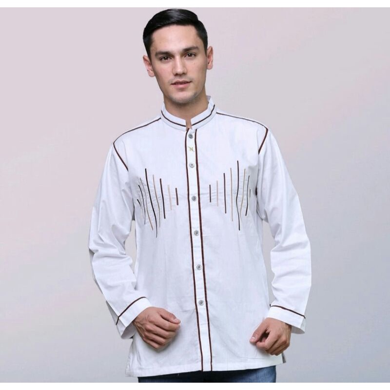 JUMBO Baju Koko NIZAR Bordir NE 16R REGULER