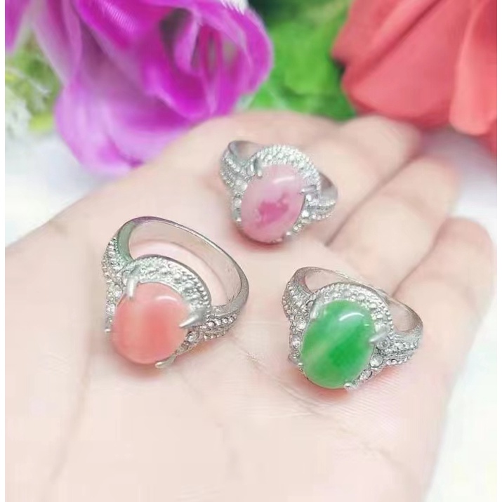 Cincin xuping permata warna warni perhiasan a-h