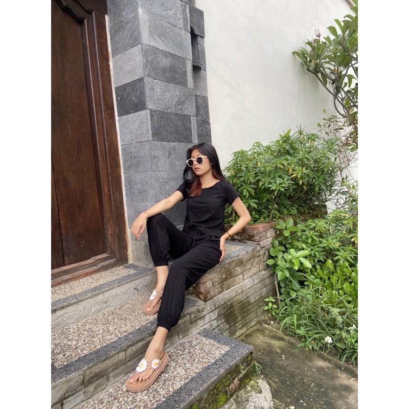 YUGANA - DINDA Setelan Wanita Lengan Pendek