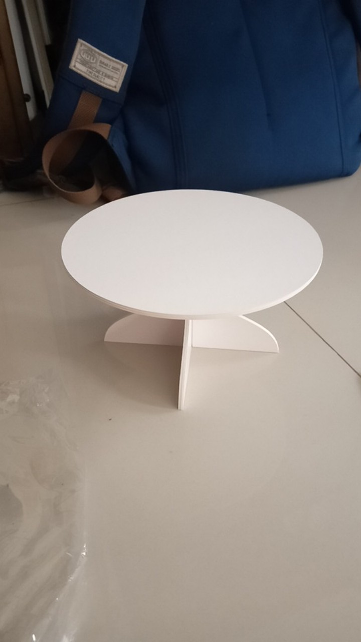 3 Pcs Cupcakes Stand Ivory 350gr