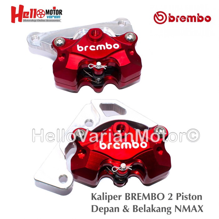 Jual 1 Set Kaliper BREMBO 2 Piston CNC Depan & Belakang NMAX A3189