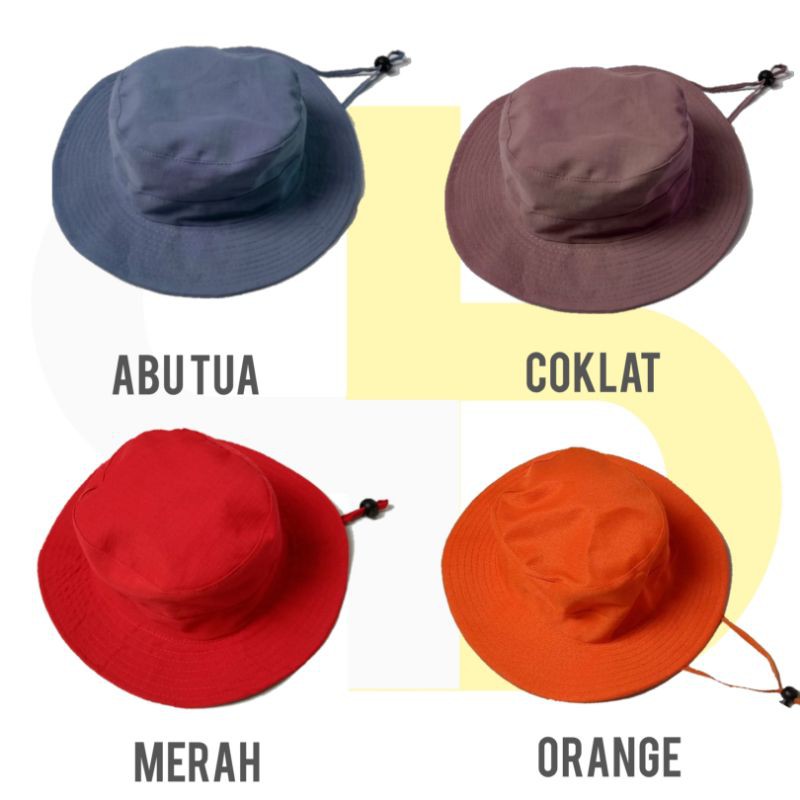 Topi Bucket Rimba / Rimba Hat / Topi Hiking / Topi Hutan