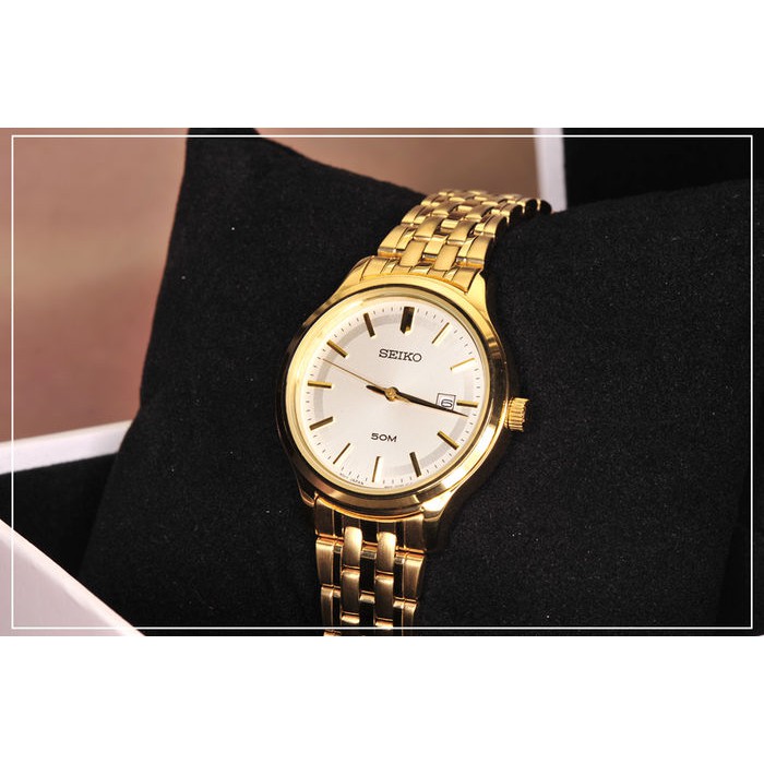 Seiko Ladies SUR792P1 Quartz Gold Ion Polished | Jam Wanita SUR 792