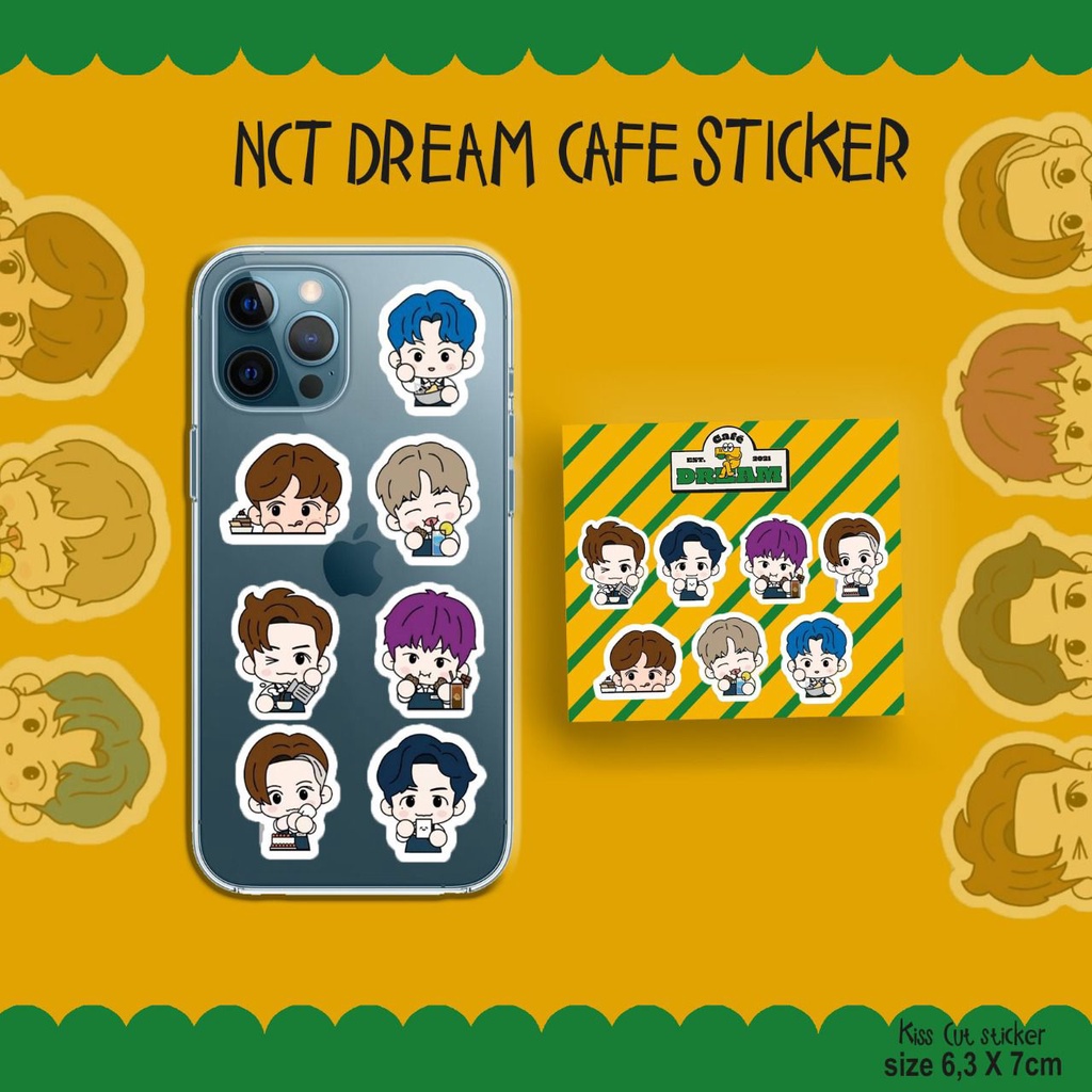 STICKER GAMBAR NCT DREAM CAFE / STIKER SUPER LUCU / BEST SELLER / HARGA MURAH / BISA DI TEMPEL