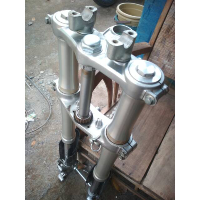 SOK DEPAN KLX USD KLX BF SILVER ORIGINAL COPOTAN MOTOR NORMAL