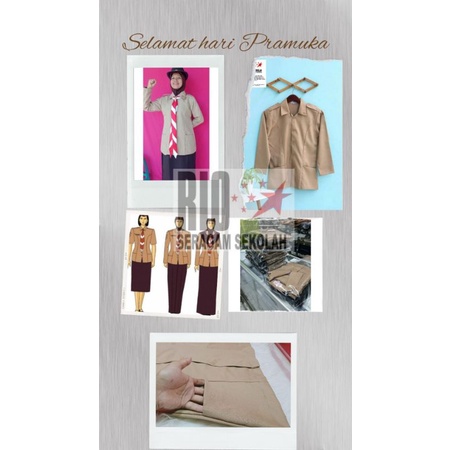 KEMEJA SERAGAM PRAMUKA PEMBINA WANITA JUMBO, PRAMUKA GURU WANITA, BAJU PRAMUKA JUMBO, PRAMUKA PNS TANGAN PANJANG RAFILO RAPILO, PRAMUKA STARNAS, PRAMUKA PENEGAK, PRAMUKA PEMBINA JUMBO, PRAMUKA GURU