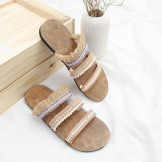 SANDAL BOHO // LILY TRIPLY BROWN