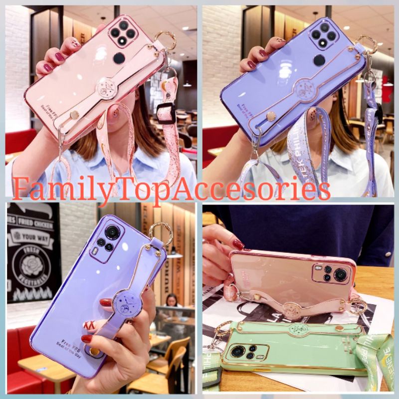 Case Motif + Tali Xiaomi Redmi note 9, Redmi note 9 Pro, Redmi note 10,Redmi note 10 Pro, Poco X3/Po