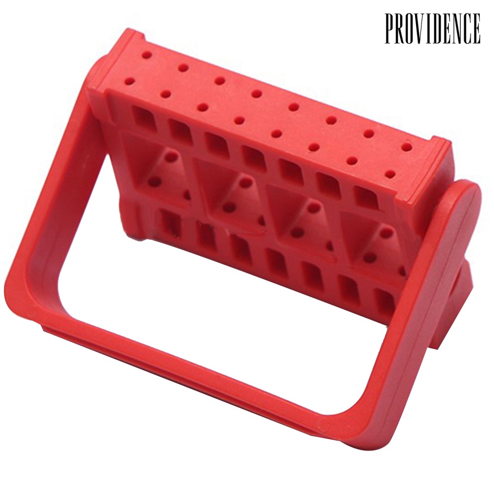 Providence 16 Holes Nail Polishing Drill Bit Holder Sanding Head Display Stand Storage Rack