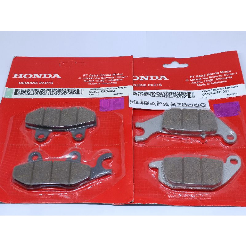 kampas rem KR3+KPP kampas rem depan belakang Honda Supra X 125 Karbu.ORIGINAL