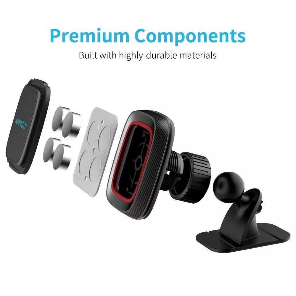 Car Dashboard Magnetic Phone Holder HP Magnet Dudukan HP Mobil 360 Derajat