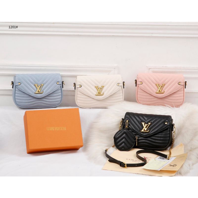 LV NEW WAVE MULTI-POCHETTE 1201 HR MIST LOUVIS VUITTON