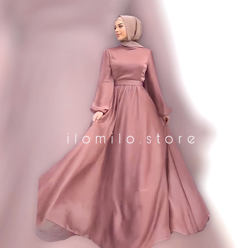 dress elegan mewah-free bross mewaah,bridesmaids,gaun pesta mewah, terbaru ,gamis kondangan  , lengan balon, wisuda , preweed, nikahan,baju formal nonformal