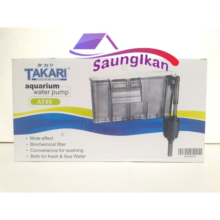 slim hanging filter gantung aquarium aquascape takari at99
